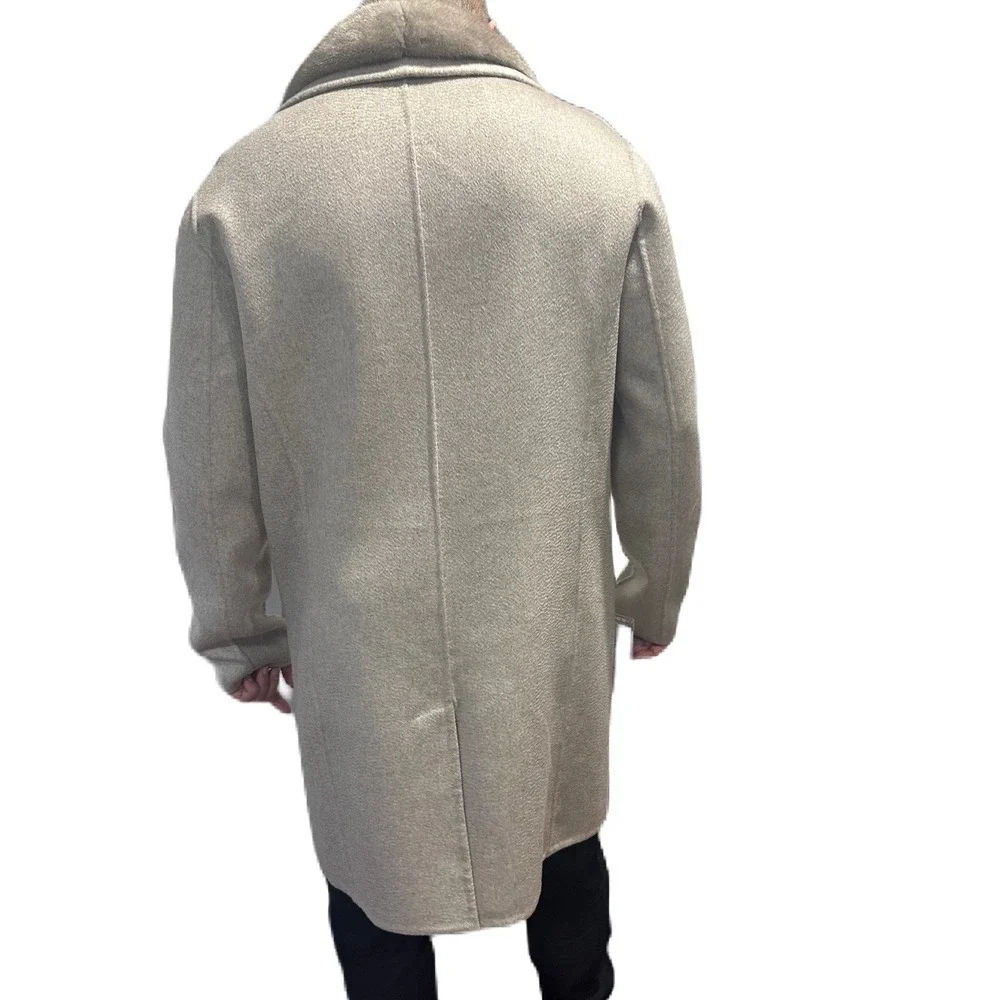 RIVO Capolavoro Tan‎ Wool Mink Men's Coat Jacket NWT Size 54 or XL